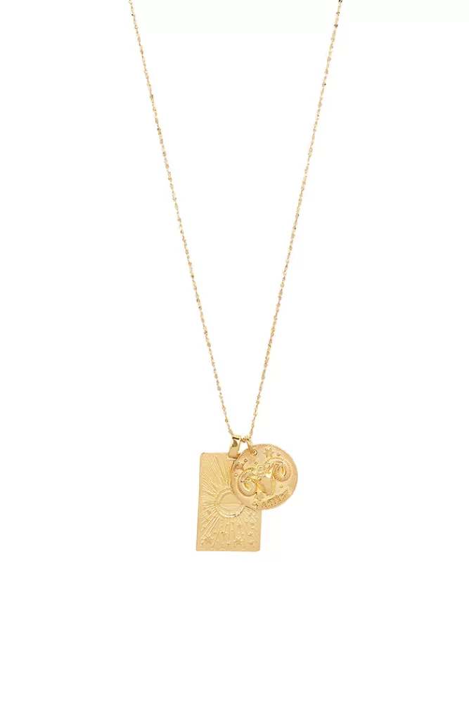 Gold Festival*Aries Stargazer Zodiac Necklace