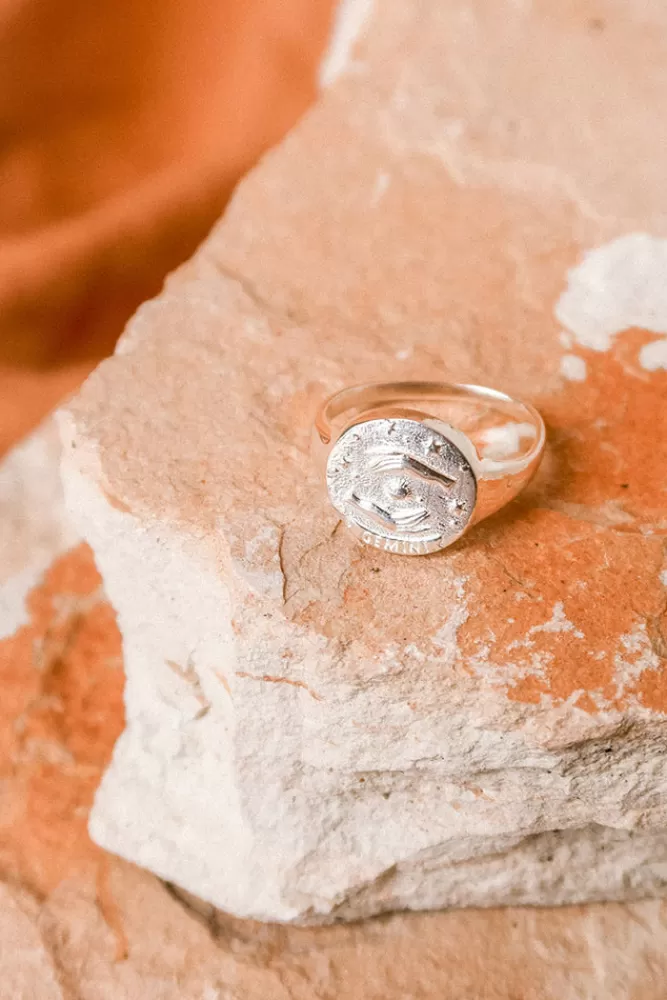 Sterling Silver Jewellery*Gemini Stargazer Zodiac Ring