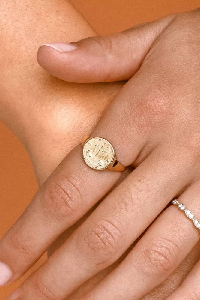 Gold Jewellery*Libra Stargazer Zodiac Ring