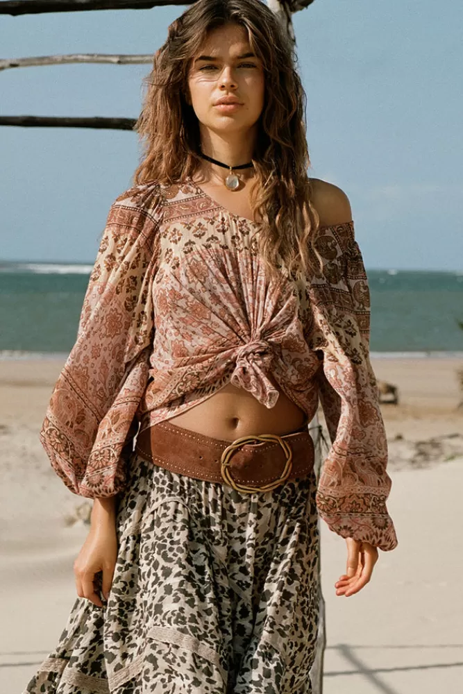 Mauve Festival*Lovers Beach Blouse