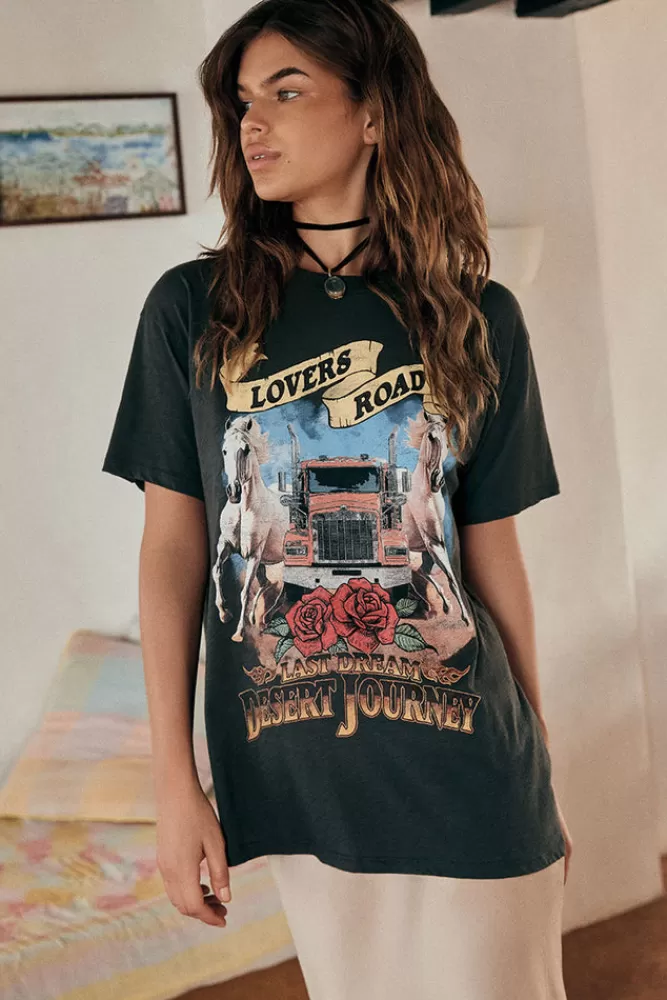 Charcoal Festival*Lovers Road Biker Tee