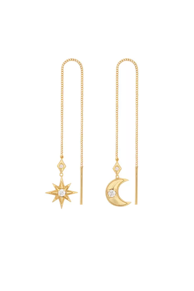 Gold Jewellery*Night Sky Earrings